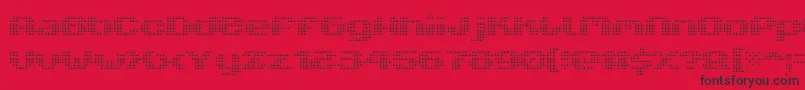 V5XtenderLoin Font – Black Fonts on Red Background