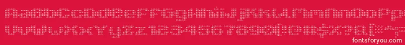 fuente V5XtenderLoin – Fuentes Rosadas Sobre Fondo Rojo