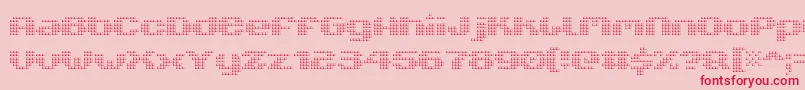 V5XtenderLoin Font – Red Fonts on Pink Background