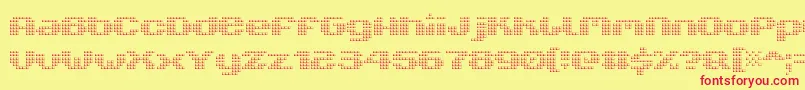 V5XtenderLoin Font – Red Fonts on Yellow Background