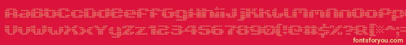 V5XtenderLoin Font – Yellow Fonts on Red Background