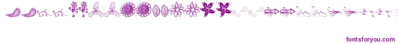 MtfFunkFusion Font – Purple Fonts on White Background