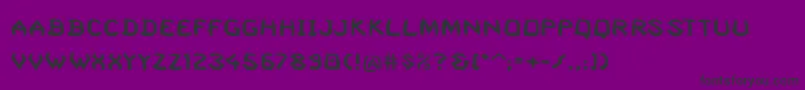 Squashedrandom-Schriftart – Schwarze Schriften auf violettem Hintergrund