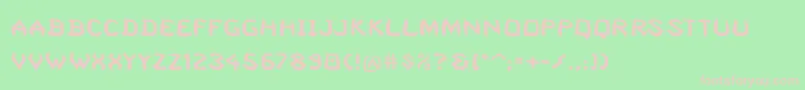Squashedrandom Font – Pink Fonts on Green Background