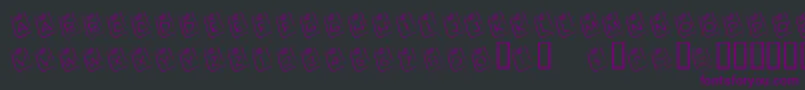 KrLilNote Font – Purple Fonts on Black Background