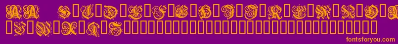 SevenWavesSighsSalome Font – Orange Fonts on Purple Background