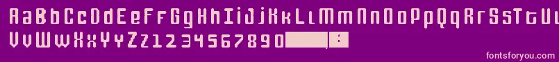 FoxLine20 Font – Pink Fonts on Purple Background