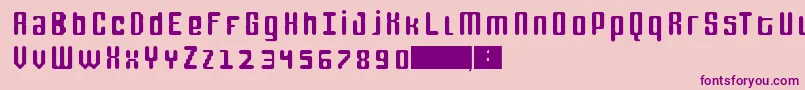 FoxLine20 Font – Purple Fonts on Pink Background