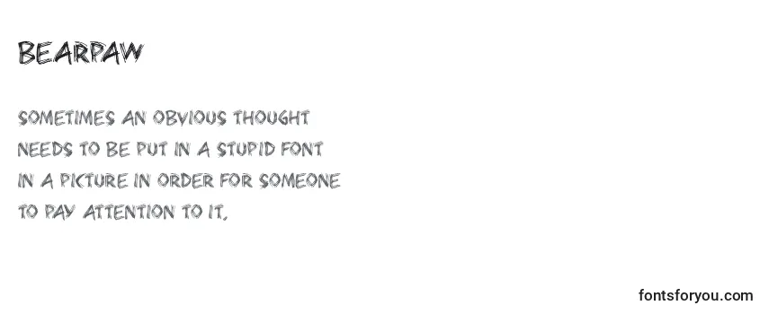 Review of the Bearpaw Font