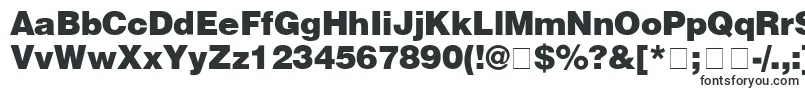 Czcionka HelveticaBlack – czcionki do wizytówek