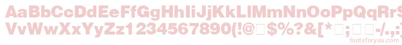 HelveticaBlack Font – Pink Fonts on White Background