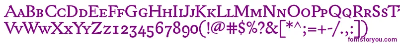 Lexonsc+Osf-fontti – violetit fontit