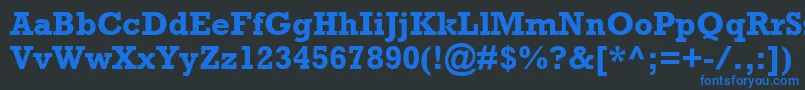 AstuteSsiBold Font – Blue Fonts on Black Background