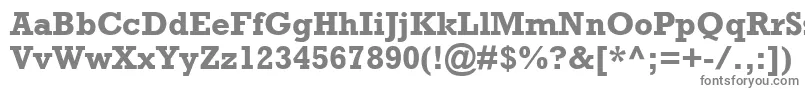 フォントAstuteSsiBold – 白い背景に灰色の文字