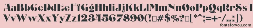 Bizarrerie Font – Black Fonts on Pink Background
