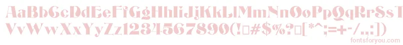 Шрифт Bizarrerie – розовые шрифты