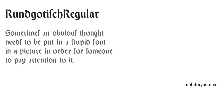 RundgotischRegular Font