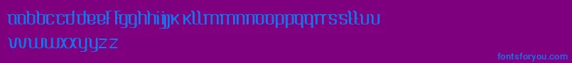 CaspianSea Font – Blue Fonts on Purple Background