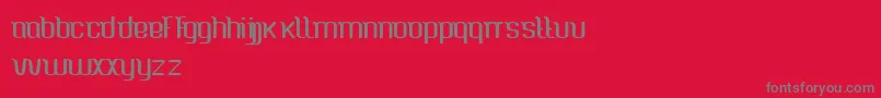 CaspianSea-Schriftart – Graue Schriften auf rotem Hintergrund