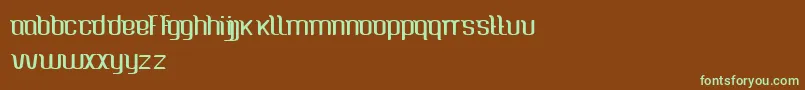 CaspianSea Font – Green Fonts on Brown Background