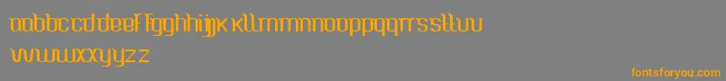 CaspianSea Font – Orange Fonts on Gray Background