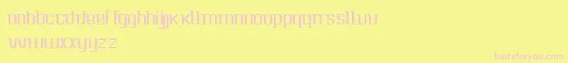 CaspianSea Font – Pink Fonts on Yellow Background