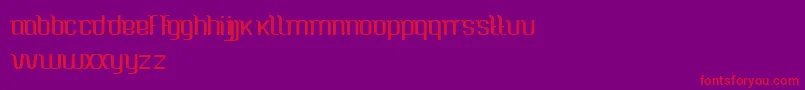 CaspianSea Font – Red Fonts on Purple Background