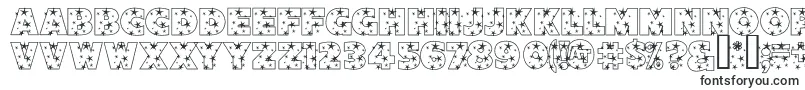 Шрифт StarlightSansJl – надписи красивыми шрифтами