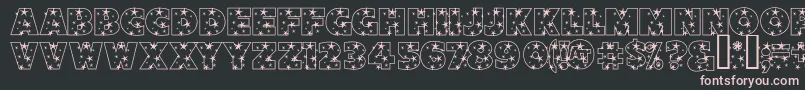 StarlightSansJl Font – Pink Fonts on Black Background