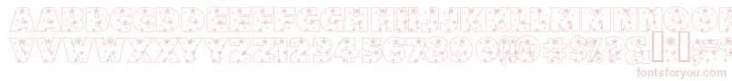 StarlightSansJl Font – Pink Fonts on White Background