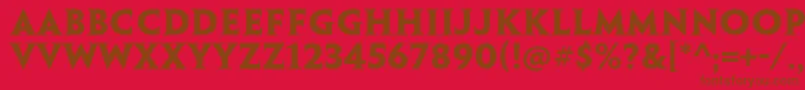 PenumbraserifstdBold Font – Brown Fonts on Red Background