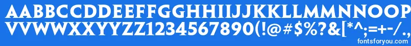 フォントPenumbraserifstdBold – 青い背景に白い文字