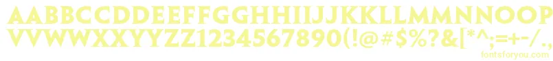 PenumbraserifstdBold-fontti – keltaiset fontit