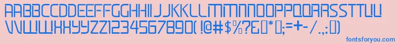 LifelineJl Font – Blue Fonts on Pink Background