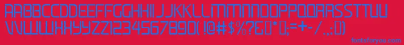 LifelineJl Font – Blue Fonts on Red Background