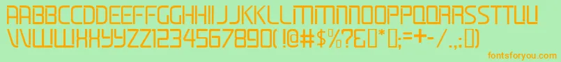 LifelineJl Font – Orange Fonts on Green Background