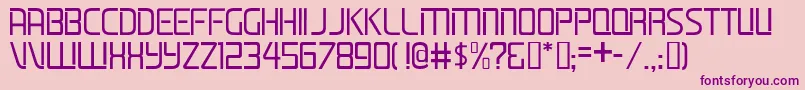 LifelineJl Font – Purple Fonts on Pink Background