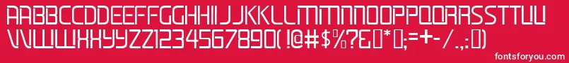 フォントLifelineJl – 赤い背景に白い文字