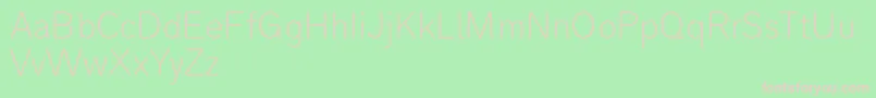 フォントAnalogue35thin – 緑の背景にピンクのフォント
