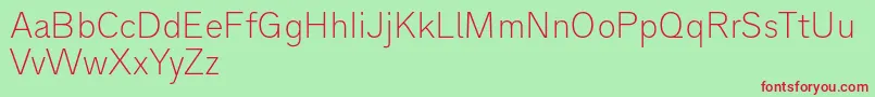 Analogue35thin Font – Red Fonts on Green Background