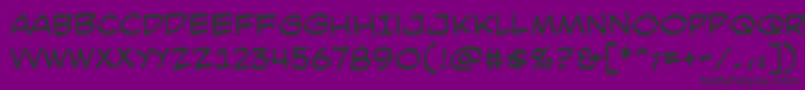 SmackattackBb Font – Black Fonts on Purple Background