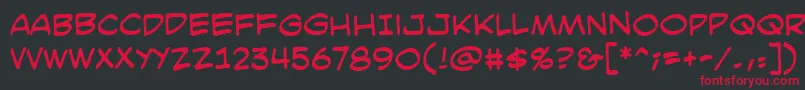 SmackattackBb Font – Red Fonts on Black Background
