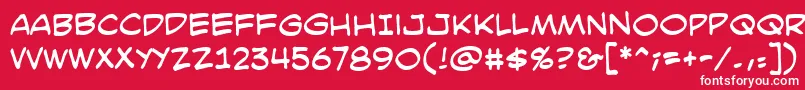 SmackattackBb Font – White Fonts on Red Background