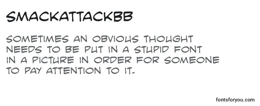 Шрифт SmackattackBb