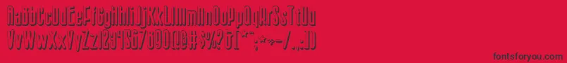 SisterEuropeShadow Font – Black Fonts on Red Background