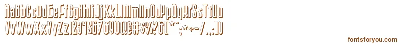 SisterEuropeShadow Font – Brown Fonts on White Background