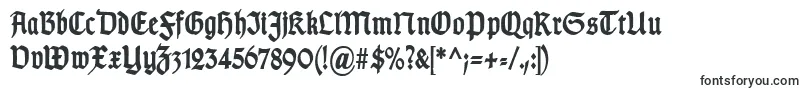TypographergotischSchmalBold-fontti – Alkavat T:lla olevat fontit