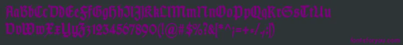 fuente TypographergotischSchmalBold – Fuentes Moradas Sobre Fondo Negro