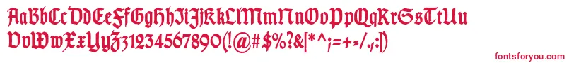 TypographergotischSchmalBold Font – Red Fonts