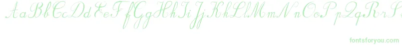 Шрифт BvRondesItal – зелёные шрифты на белом фоне